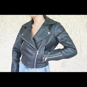 Top shop faux leather jacket